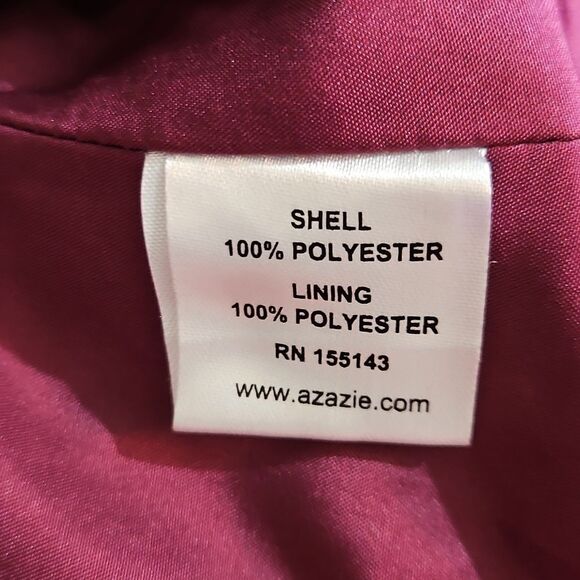 Azazie Women's Purple Maxi Gown Size A10 - Picture 9 of 14
